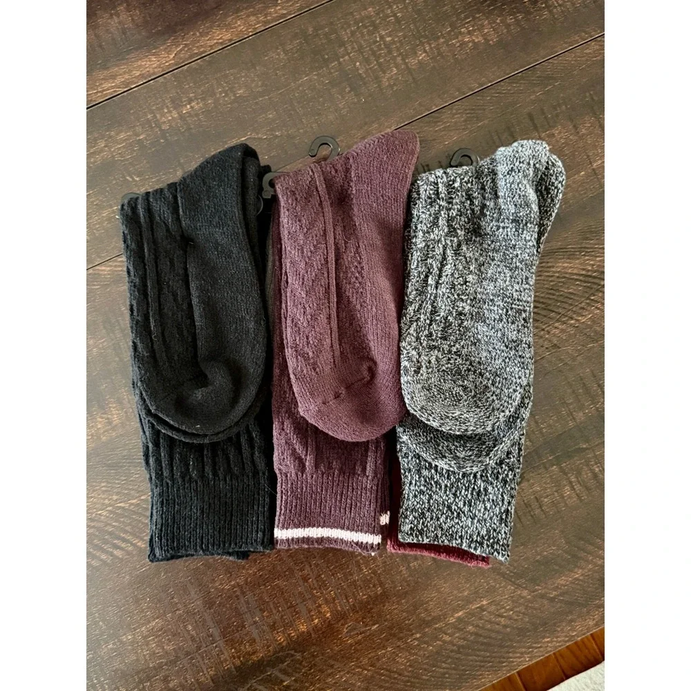 NWT Muk Luks Women's‎ Tall Boot Socks – Bundle of 6 (3 Packs) - Picture 2 of 4
